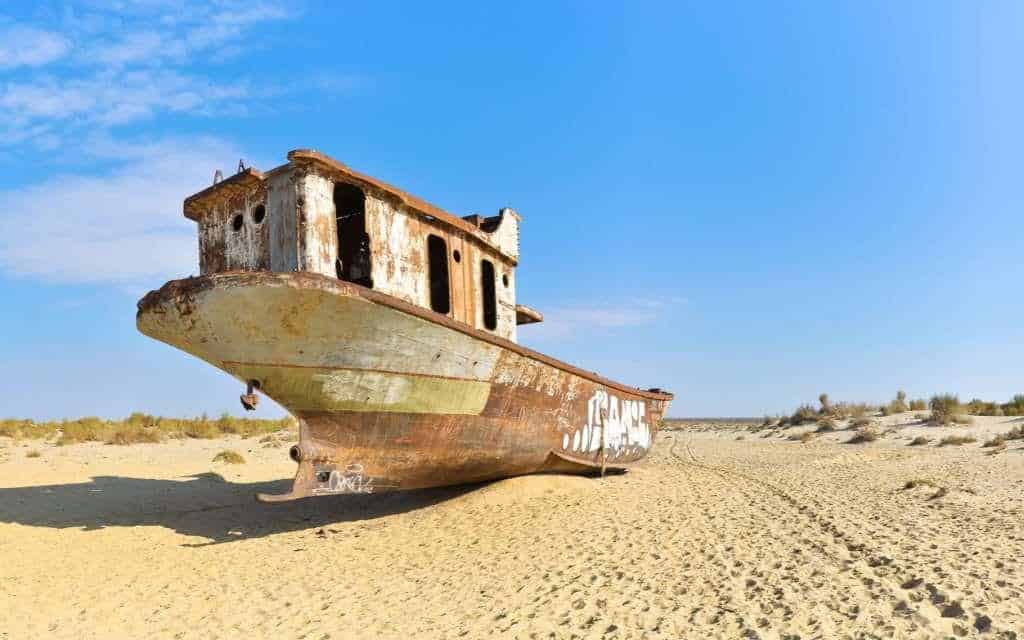Mer d'Aral assechée par la culture du coton